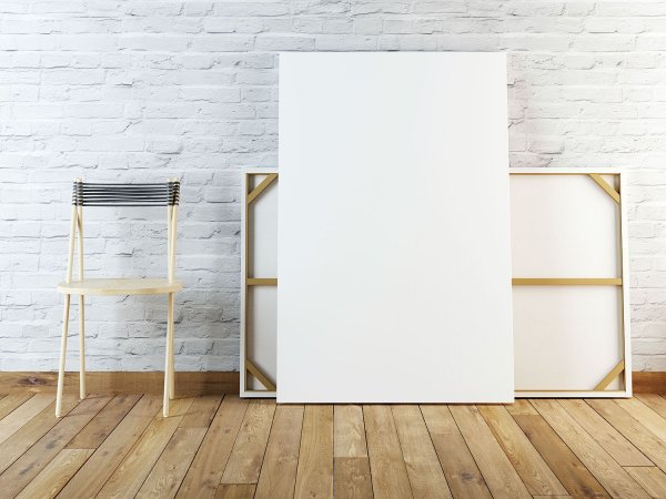 Мокап холст горизонтальный