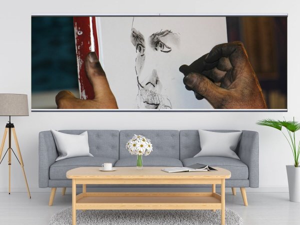 Рисунки угольным карандашом