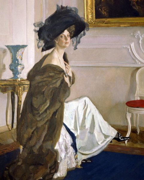 Валентин Серов портрет княгини о.к.Орловой 1911