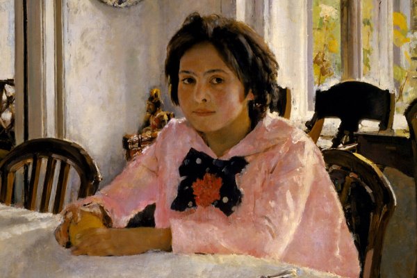 Серов девочка с персиками