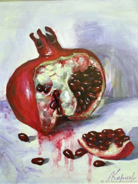 Гранат картина маслом