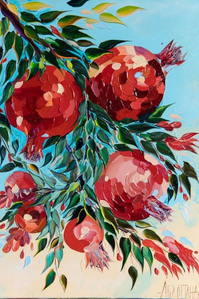 Картины граната маслом