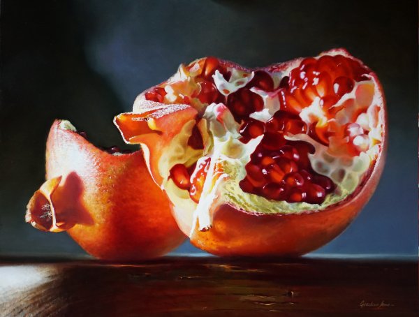 Гранат живопись маслом