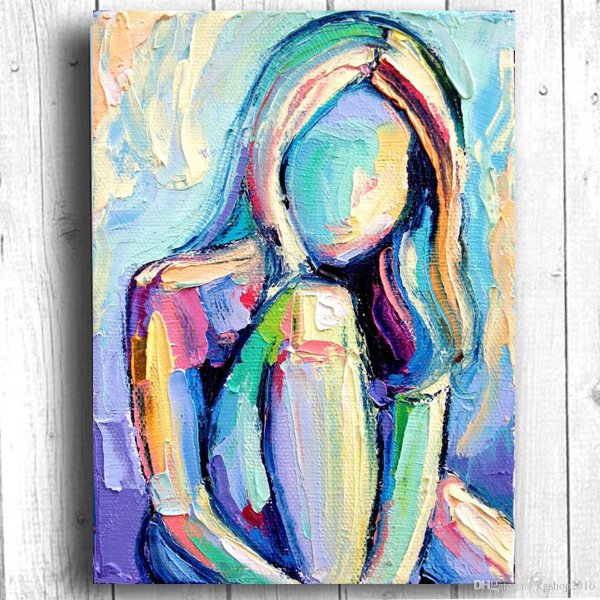 Попа картина маслом