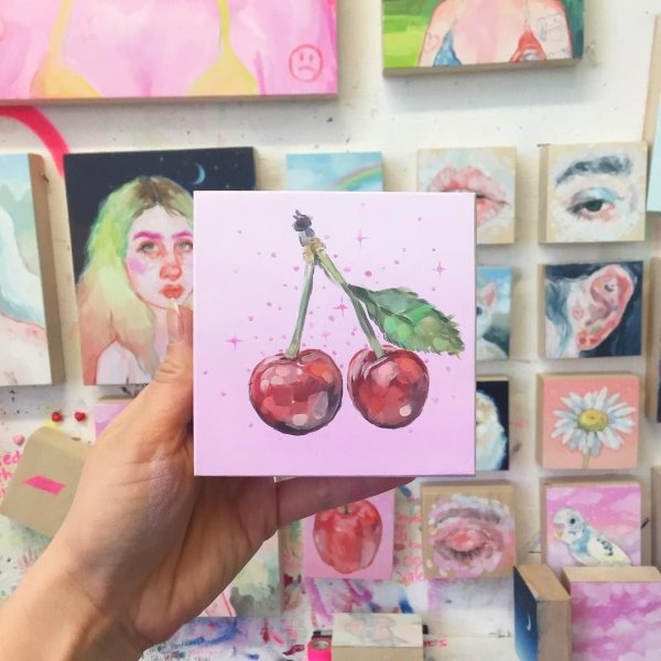 Рисунки на холсте из пинтереста