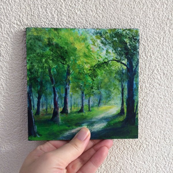 Мини пейзажи акрилом