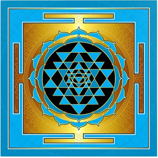 Шри Янтра Золотая