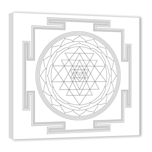 Шри Янтра контур