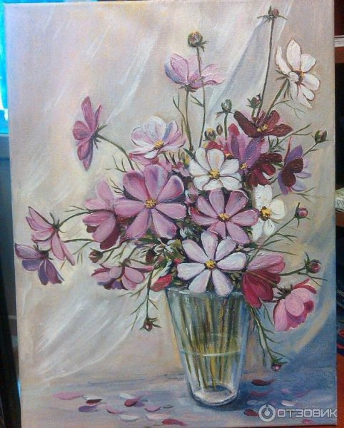 Картина по номерам космея