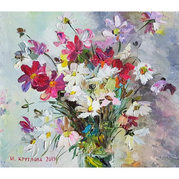 Цветы луговые художника Mary Dipnall