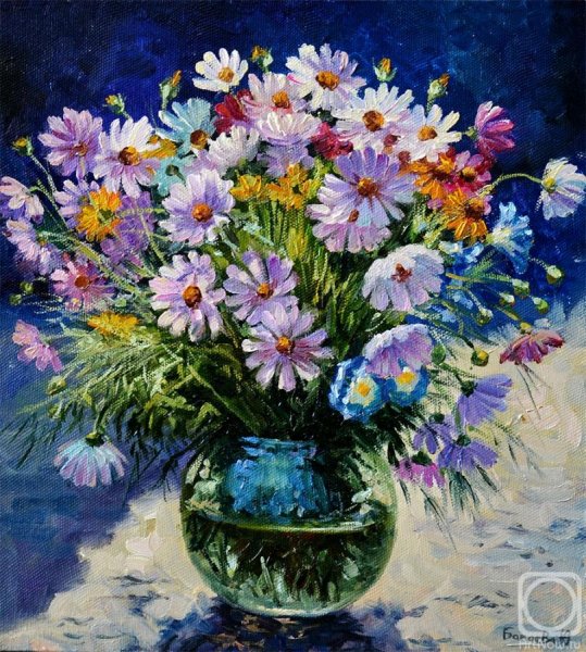 Стелла Даминова цветы акварелью