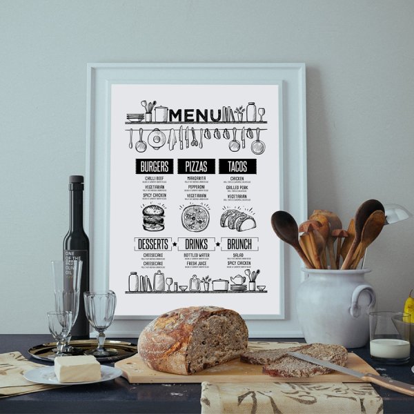 Постеры для ресторана