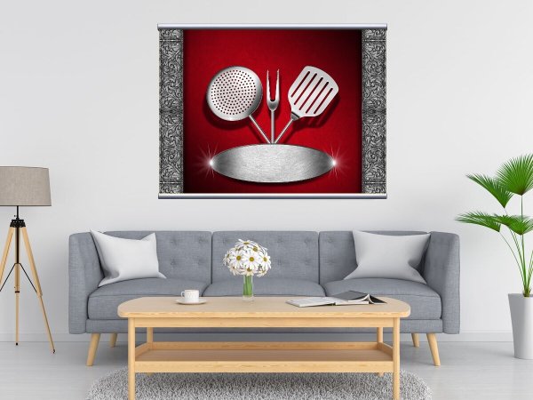 Печать на холсте меню