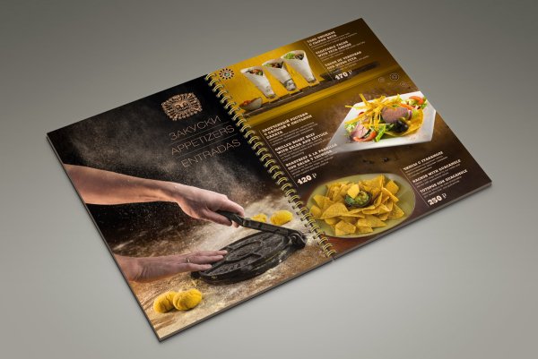 Меню ресторана