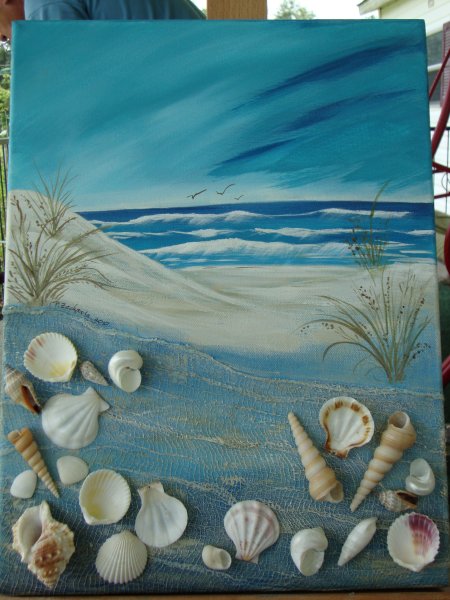 МК живопись ракушки