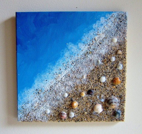 Картина с настоящими ракушками