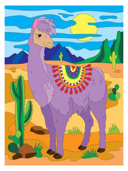 Лама гуашью