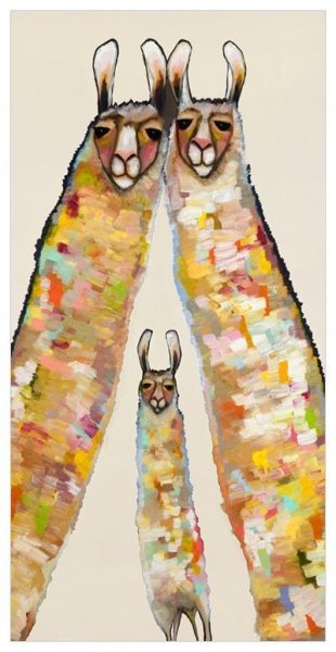 Лама в пастозной живописи