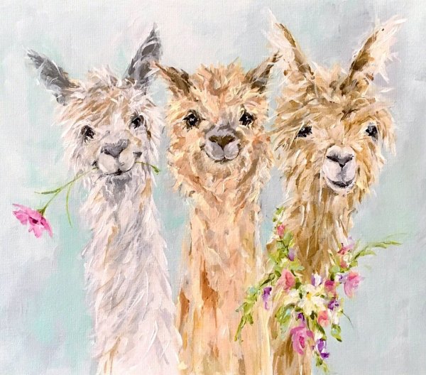 Лама картина в детскую