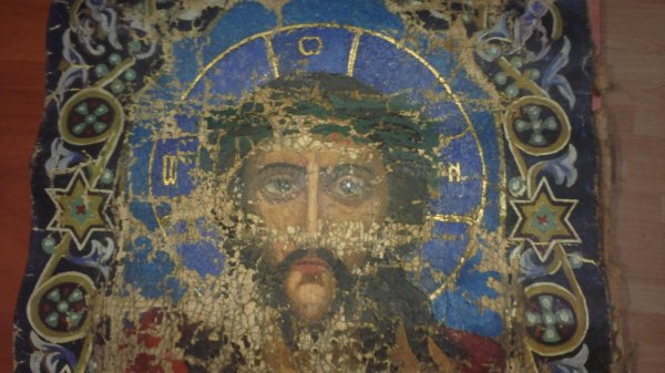 Икона на холсте старинные