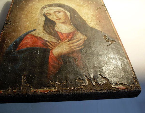 Богоматерь Владимирская оклад 17 века