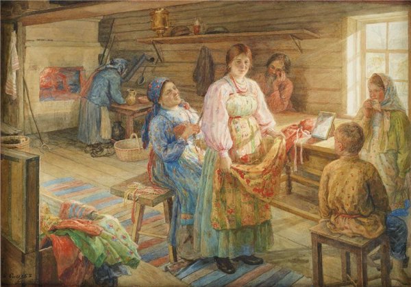 Федот Васильевич Сычков картина «у околицы»