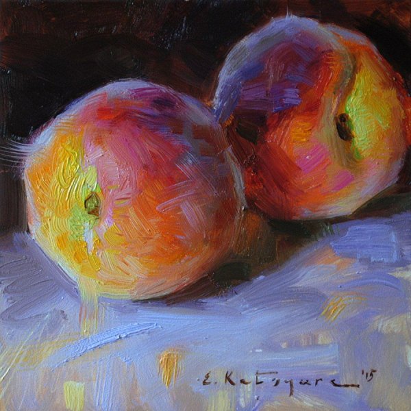 Художница Елена Катсура персик