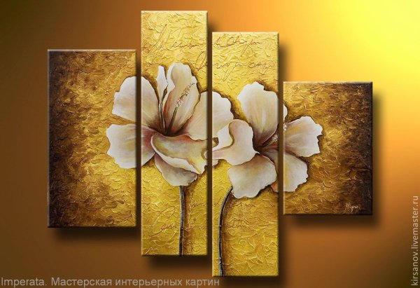 Картина в золотом цвете