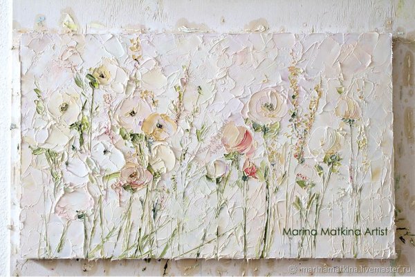 Фактурная живопись с текстурной пастой