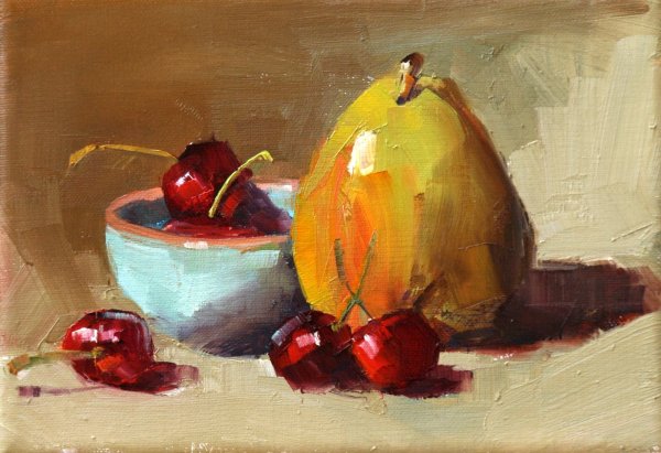 Живопись маслом фрукты