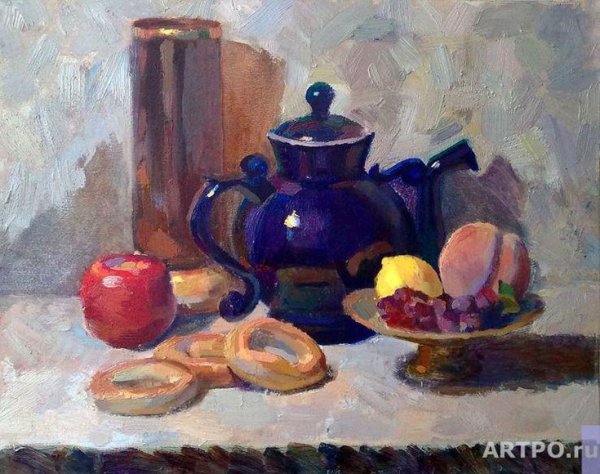Репинка натюрморт темперой