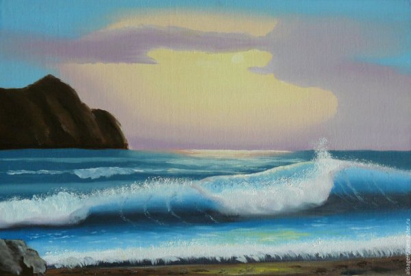 Мастер класс по рисованию моря