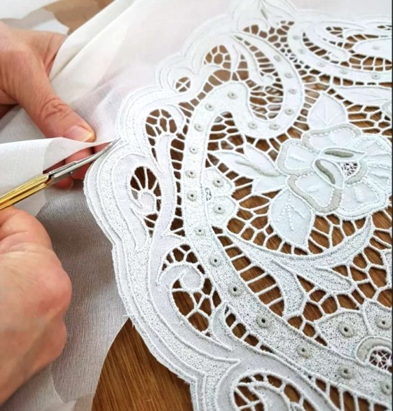 Игольчатое кружево 17в Франция