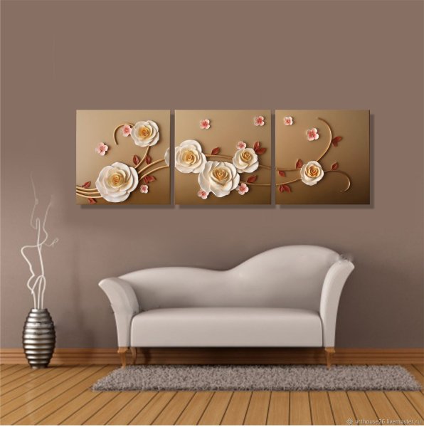 Объемная штукатурка на стене