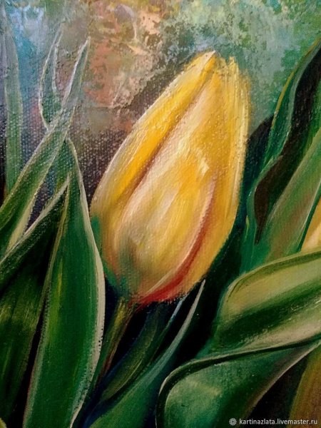 Тюльпаны живопись