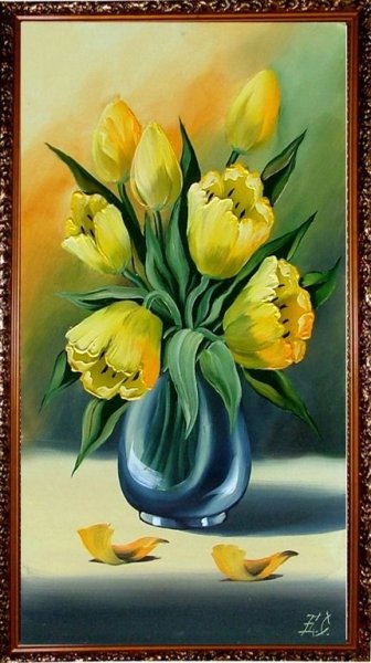 Желтые тюльпаны картины