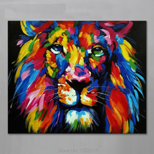 Поп-арт в живописи животные