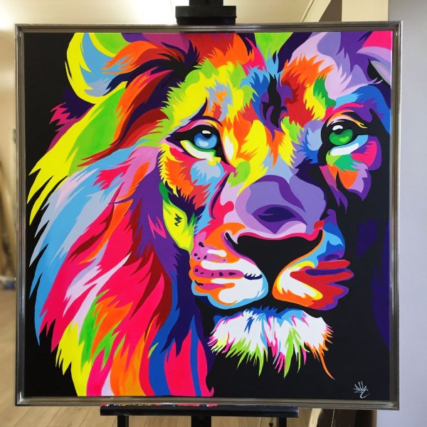 Разноцветный Лев