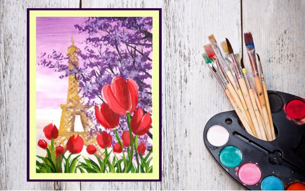 Рисование акрилом на холсте