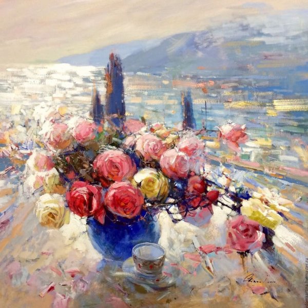 Олег Тимошин розы мастихин