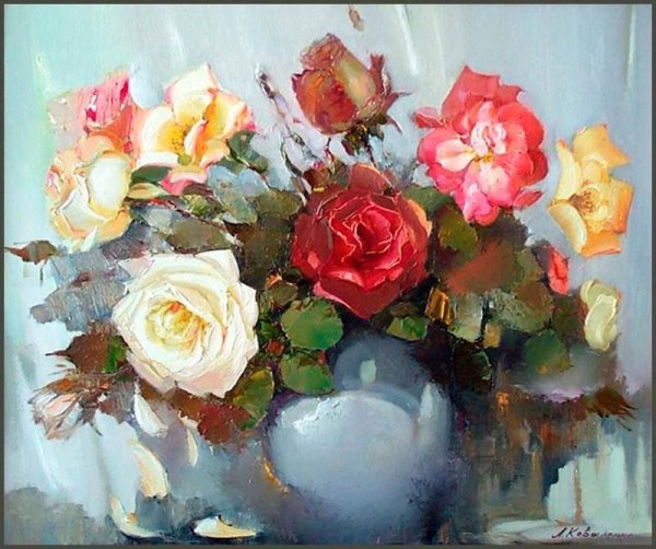 Крайнева Анастасия картины мастихином