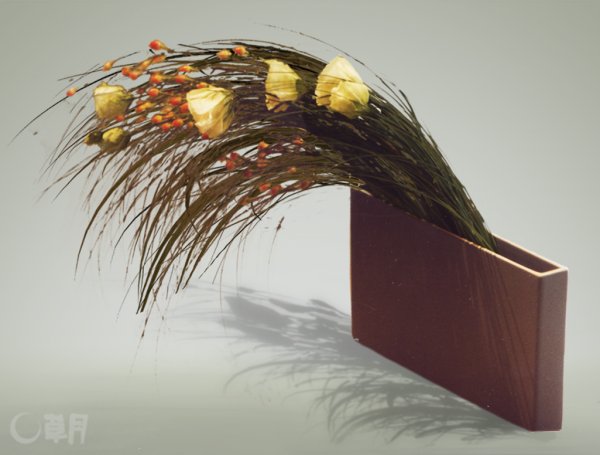 Композиция из осенних листьев