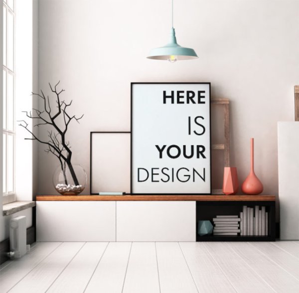 Мокапы для картин в интерьере