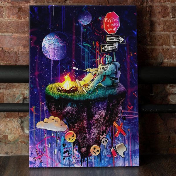 Граффити космос в Казани