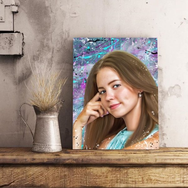 Дрим арт портрет на холсте