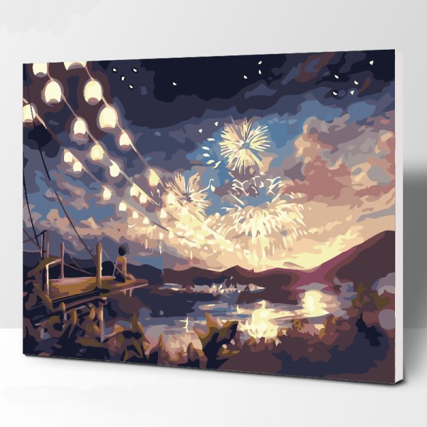 Звездное небо акрилом