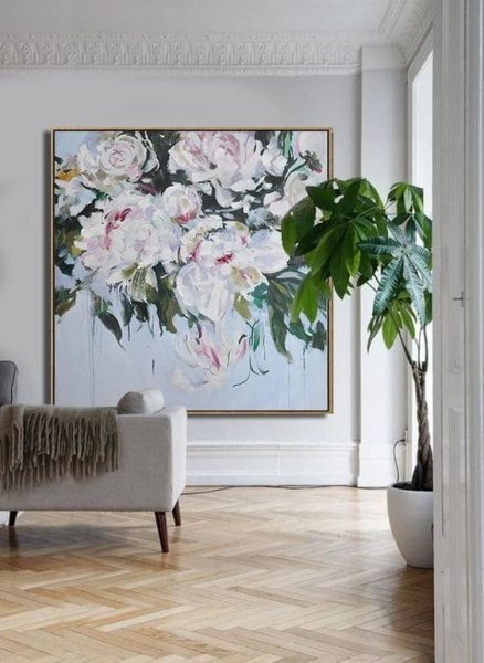 Картина яркие цветы для интерьера