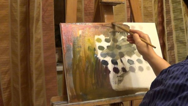 Имприматура в живописи маслом