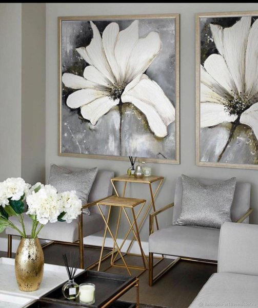 Постеры с цветами для интерьера