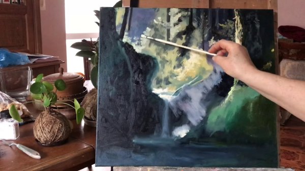 Подмалевок для масла пейзаж